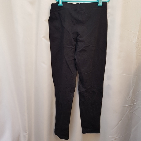 Victoria's Secret women's large black leggings sequin stripe down leg - Picture 3 of 4